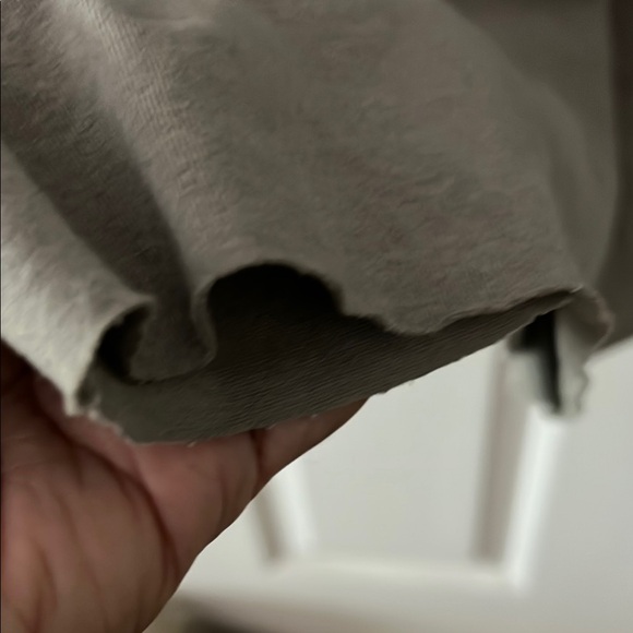 James Perse Gray Ruched V-Neck Sundress - Picture 9 of 12